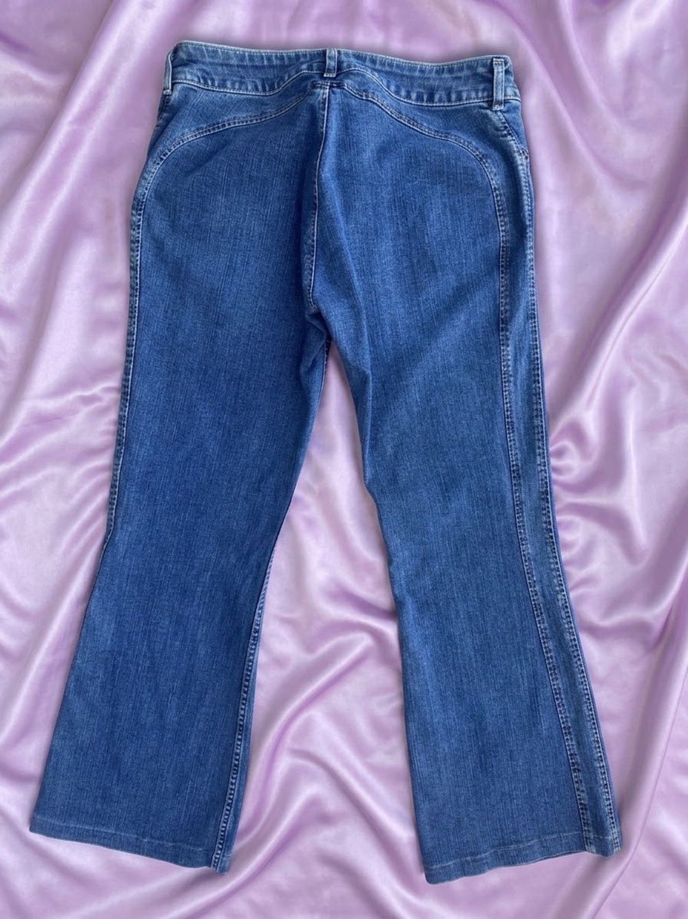 Vintage Silver Jeans Low Rise Flare y2k early 2000’s 29/30” McBling